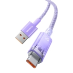 Кабел Baseus Explorer USB към USB-C 100W 1м CATS010405 - лилав