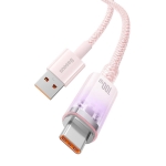 Кабел Baseus Explorer USB към USB-C 100W 1м CATS010404 - розов