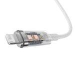 Кабел Baseus Explorer USB-A към Lightning  2м 2.4A CATS010102 - бял