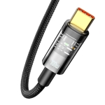 Кабел Baseus CATS000301 USB към USB Type C 100W 2м - черен