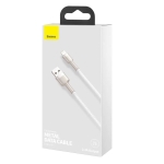 Кабел Baseus Cafule Metal Series USB-A към Lightning, 2м CALJK-B02 - бял