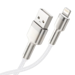 Кабел Baseus Cafule Metal Series USB-A към Lightning, 1м CALJK-A02 - бял