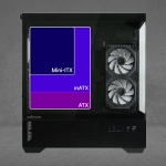 Zalman кутия Case ATX - Chronix BLACK V2 - 3 x 120 mm A-RGB, USB-C, Tempered Glass