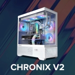 Zalman кутия Case ATX - Chronix WHITE V2 - 3 x 120 mm A-RGB, USB-C, Tempered Glass