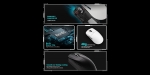 VXE професионална геймърска мишка Wireless Gaming Mouse Dragonfly R1 SE+ - Huano Blue Glow V2, White