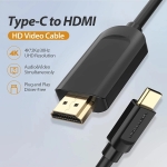 Vention кабел Cable Type-C to HDMI - 1.5m 4K Black - CGUBG