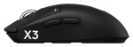 Геймърска мишка Logitech G Pro X3 Superstrike - Midnight Black