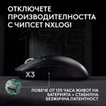 Геймърска мишка Logitech G Pro X3 Superstrike - Midnight Black