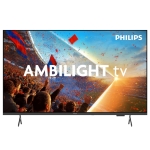 Телевизор Philips 50PUS8001/12, 50" 4K UHD LED, 3840x2160p, 60Hz, DVB-T/T2/T2-HD/C/S/S2, 3 sided Ambilight, CL+2.0, Perfect Pixel UHD, HDR10, HLG, Titan OS, Dolby Atmos, 3*HDMI, 2*USB, 802.11ac, BT 5.2, Easy Link 3.0, 20W RMS, Black