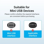 Vention Кабел USB 2.0 C M / Mini USB 5pin 0.5m - COWBD