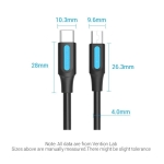 Vention Кабел USB 2.0 C M / Mini USB 5pin 0.5m - COWBD