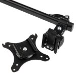 Стойка Kolink Chimera Dual, за 2 монитора за бюро, Регулируема, 36", 12 кг, Черна