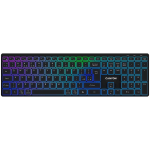 CANYON keyboard HKB-W11 UK/US RGB Dual Mode Wireless Black