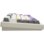 LORGAR KBP7075W, Wireless 75% Mechanical Gaming Keyboard Pro, Beige, EN layout