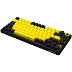 LORGAR KBP7075W, Wireless 75% Mechanical Gaming Keyboard Pro, Black/yellow, EN layout