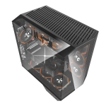 Darkflash кутия Case ATX - DY470 Shadow Black - 4 x 120 mm Infinity Mirror Fans