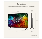Телевизор LG 55QNED71B3B., 55" 4K QNED MiniLED Smart TV, 3840x2160, DVB-T2/C/S2, Alpha 7 AI Processor, HDR10 / HLG, webOS 26 ThinQ, VRR / ALLM / HGiG, 4K Super Upscaling, WiFi 5, Bluetooth 5.3, AirPlay 2, LAN, CI, HDMI, AI Sound Pro, Google Cast, 2 pole S