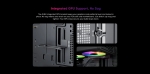 1stPlayer кутия Case ATX - AU8 Black - 4 x 140 mm A-RGB fans included, USB-C