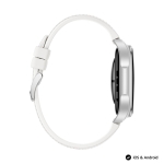 Часовник Huawei Watch 6, Leib-L19L, White, 42.3 mm, 1.38-inch LTPO OLED color screen, 2.4 GHz, BT5.0 and BR+BLE, 64 GB; RAM 2GB, 4G LTE FDD, IP68, IP69, 5ATM, 40-meter diving grade waterproof, NFC, Batt 3 days, 540 mAh + Huawei FreeBuds 7i Conch-T010 Whit