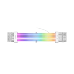 1stPlayer удължителен кабел Extension Modding Cable M/B 24PIN Addressable RGB White - NC24P-WH