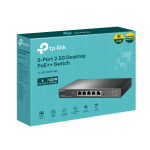 Комутатор TP-Link TL-SG105PP-M2 5-портов 2.5G настолен с 4-порта PoE++