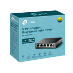 Комутатор TP-Link TL-SG105MPE 5-портов Gigabit Easy Smart Switch с 4 порта PoE+