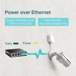 5-портов гигабитов настолен комутатор с 4-порта PoE+ 2 TL-SG1005P