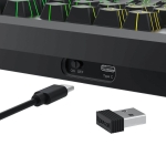 Bluetooth и безжична механична геймърска клавиатура Redragon Uranus 87 Pro K737B-RGB-PRO, RGB осветление - черна