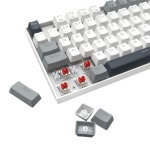 Геймърска механична клавиатура Redragon Kumara K552WGL-RGB с RGB осветление и red switches - бяла със сиво