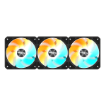 Комплект вентилатори 3-Pack GIGABYTE AORUS EZ CHAIN RVS FAN 120 - 120x120x25mm ARGB