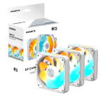 Комплект вентилатори 3-Pack GIGABYTE AORUS EZ CHAIN RVS FAN 120 ICE, 120x120x25mm ARGB
