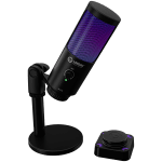 LORGAR SMP40, RGB Microphone with external mute button and metal stand, Black