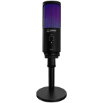 LORGAR SMP40, RGB Microphone with external mute button and metal stand, Black