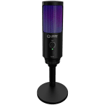 LORGAR SMP40, RGB Microphone with external mute button and metal stand, Black