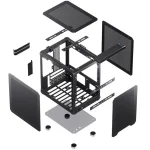 Кутия Jonsbo C6 Mesh, mATX, Black
