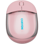 CANYON mouse OnClick 24 BT/ Wireless Transparent/Pink