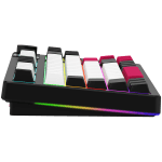 LORGAR KBP70TKLW, Wireless TKL Mechanical Gaming Keyboard Pro, Black/red, EN layout