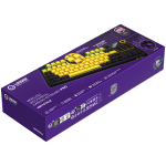 LORGAR KBP70TKLW, Wireless TKL Mechanical Gaming Keyboard Pro, Black/yellow, EN layout