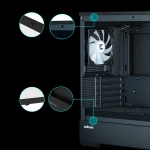 Zalman кутия Case mATX - P30 Black - aRGB, Tempered Glass