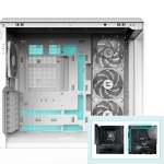 Zalman кутия Case ATX - P50 DS White - Digital Display, Addressable RGB