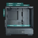 Zalman кутия Case mATX - P10 Black