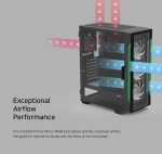 Zalman кутия Case ATX - I3 NEO TG Black - aRGB, Tempered Glass