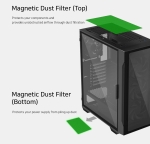 Zalman кутия Case ATX - I3 NEO TG Black - aRGB, Tempered Glass