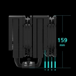 Zalman охладител CPU Cooler CNPS14X DUO Black - Dual-Tower - LGA1851/AM5