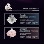 VGN безжична геймърска механична клавиатура Wireless Gaming Mechanical Keyboard - V87 Caribbean Blue - Power Silver Switches [Linear]