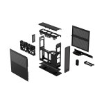 FRACTAL_DESIGN CASE MINI-ITX MINI TOWER BLACK