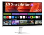 Монитор LG 27U511SB-W, 27" IPS Smart webOS23, 120Hz, 5ms, 1500:1, 250cd/m, FHD 1920x1080, ThinQ, sRGB 99%, HDR 10, HDMI, USB, Bluetooth, AirPlay 2, Speacers 5W x 2, Tilt, White
