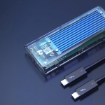 Кутия Orico TCM2-C3 за диск M.2 NVME към USB-C 10Gb/s - синя