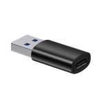 Адаптер Baseus Ingenuity USB-A мъжко към USB-C женско adapter OTG (USB 3.1) за мобилни устройства с USB-C порт ZJJQ000101 - черен