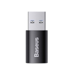 Адаптер Baseus Ingenuity USB-A мъжко към USB-C женско adapter OTG (USB 3.1) за мобилни устройства с USB-C порт ZJJQ000101 - черен